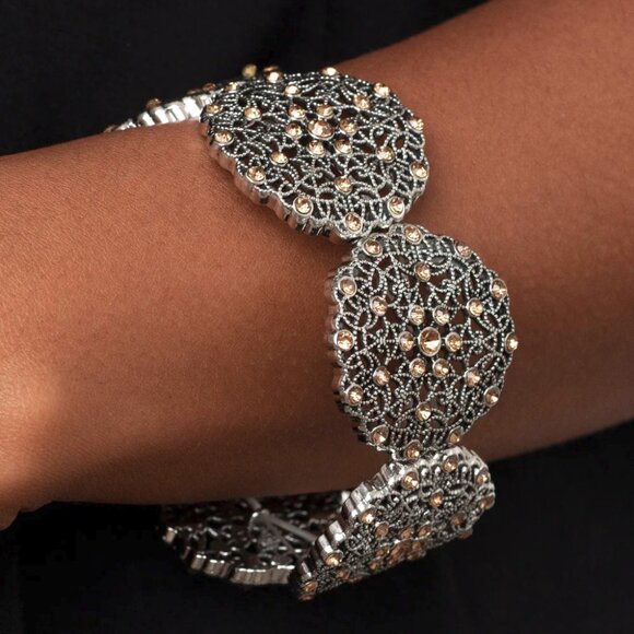 paparazzi Jewelry - Paparazzi Jewelry Accessories - All in the Details - Brown Bracelet - Vintage